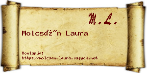 Molcsán Laura névjegykártya