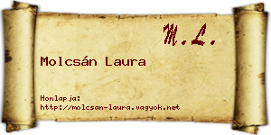 Molcsán Laura névjegykártya
