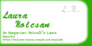 laura molcsan business card